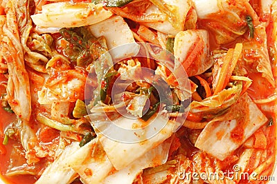 Korean Gimchi made by mix vegetable Stock Photo