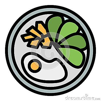 Korean gourmet icon vector flat Stock Photo