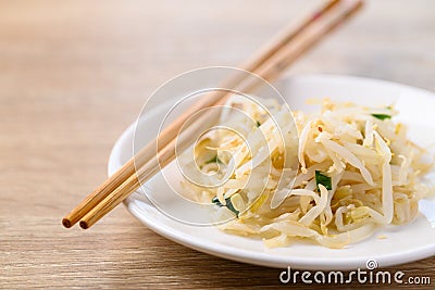 Korean mung bean sprouts salad (Kongnamul Muchim) Stock Photo