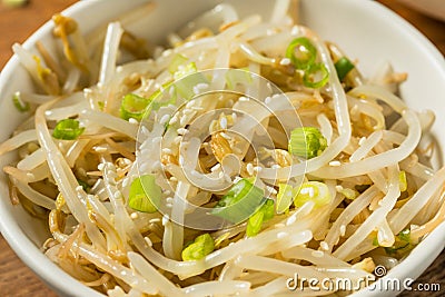 Korean Mung Bean Sukjunamul Muchim Stock Photo