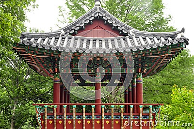 Korean Pagoda Stock Photo