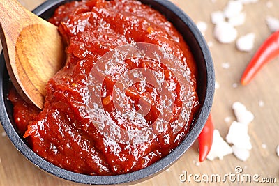 Korean red chili sauce Stock Photo