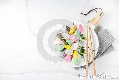 Korean rice cakes Songpyeon Stock Photo