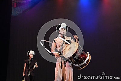Korean traditional dance Editorial Stock Photo