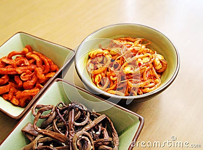 Korean vegetables pickled, cold salad Stock Photo