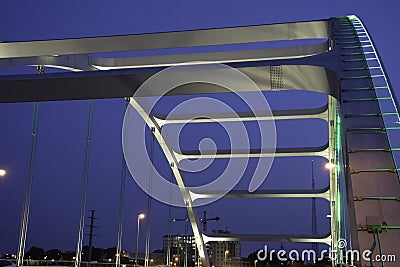 Detail of Bridge in Nashville Editorial Stock Photo