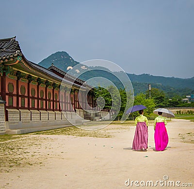 Korean women Editorial Stock Photo