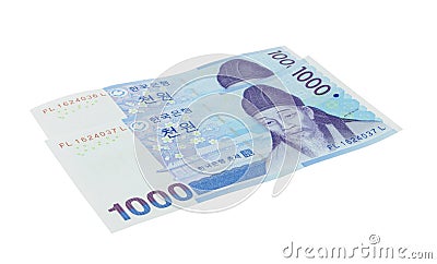 Korean won Stock Photo