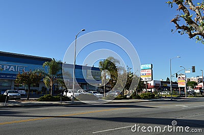 Koreatown Mall Los Angeles Western Blvd Editorial Stock Photo
