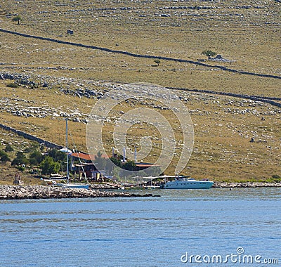 Kornati, small restaurant and lounge bar Editorial Stock Photo