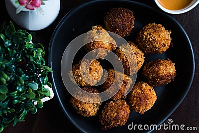 Korokke or Japanese potato croquettes Stock Photo