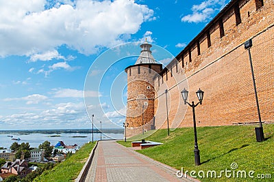 Koromyslova tower of the Kremlin in Nizhniy Novgorod city, Russia Stock Photo