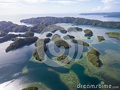 Koror Island in Palau. Archipelago, part of Micronesia Region Stock Photo