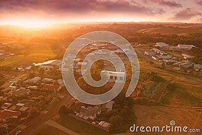 Korumburra township in South Gippsland Stock Photo