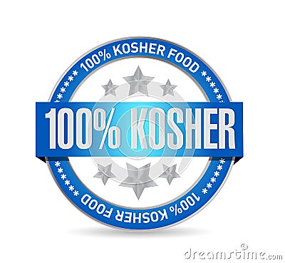 kosher food seal illustration design Cartoon Illustration