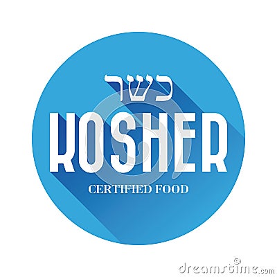 Kosher food sign Vector Illustration