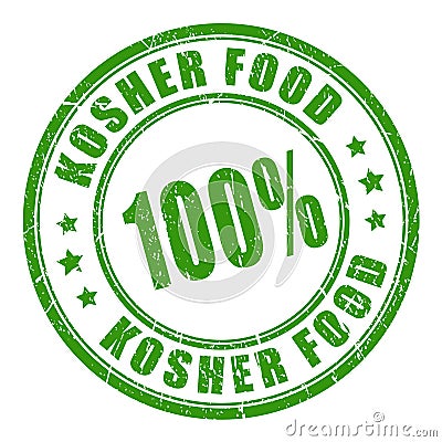 Kosher food vector stamp Vector Illustration