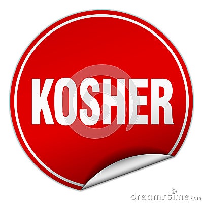 kosher sticker Vector Illustration