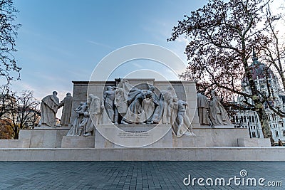 Kossuth Lajos Monument Heroes monument statues near Budapest Parliament Palace Editorial Stock Photo