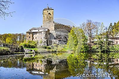 Kost Castle - gothic medieval stronghold in Bohemian Paradise, Cesky Raj, Czech Republic Stock Photo