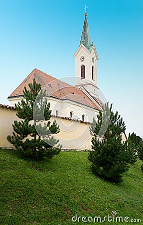 Kostel of St. Michael Archangel, Svabenice Stock Photo