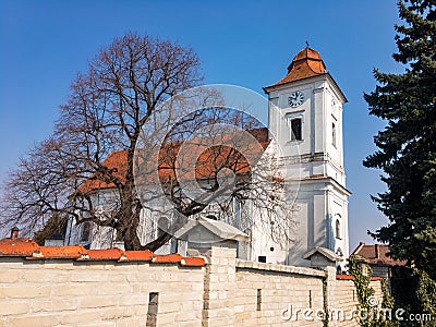 Kostel sv. Anny church in Boretice villang in Southern Moravia Stock Photo