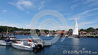 View of South Koster from North Koster Island in Sweden Stock Photo