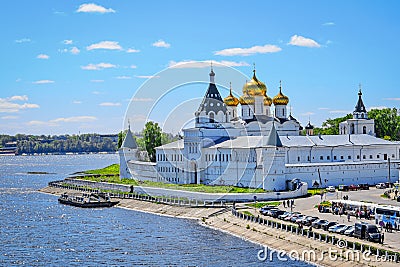 Scenic view of the Ipatievsky Monastery in Kostroma city Stock Photo