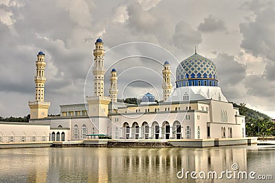 Kota Kinabalu Mosque Stock Photo