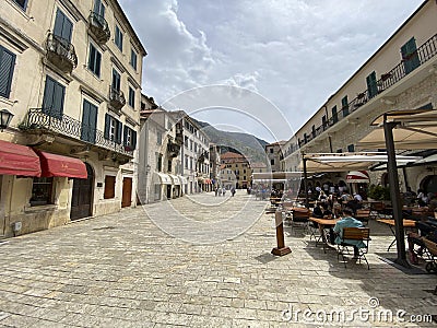 Kotor city view, Kotor, Montenegro Editorial Stock Photo