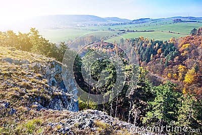 Kotyz reservation, Koneprusy caves, Czech Karst, Czech Republic Stock Photo