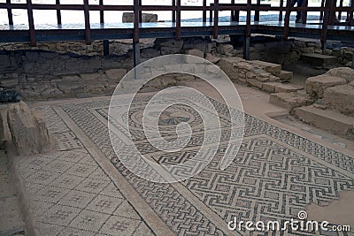 Kourion archaeological area Stock Photo