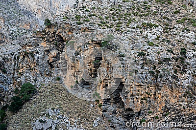 Kourtaliotiko gorge canyon, Crete island, Greece Stock Photo