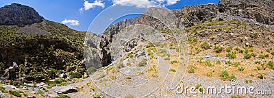 Kourtaliotiko gorge on Crete island, Greece Stock Photo