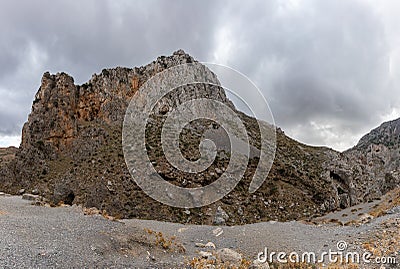 Kourtaliotiko Gorge Stock Photo