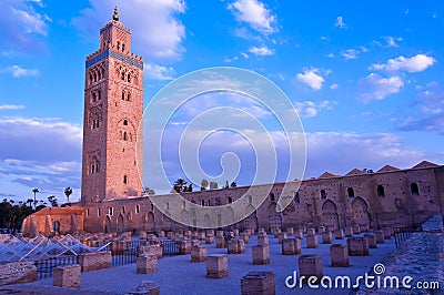 Koutoubia mosque in Marrakech Stock Photo