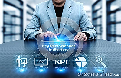 KPI Key Performance Indicator Business Internet Technology Concept Stock Photo