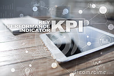 KPI. Key performance indicator. Business and technology concept. Stock Photo