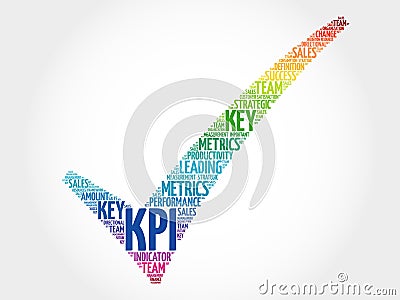 KPI - Key Performance Indicator check mark Stock Photo