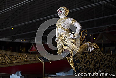 Bangkok, Thailand - August 12, 2017: Krabi Prap Muang Man Barge in National Museum, Bangkok, Thailand Stock Photo