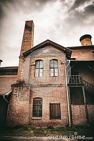 Kragujevac, Serbia - July 18, 2016: Museum of Stara Livnica, locates near old factory in Kragujevac, Serbia. Wonderful building. Stock Photo