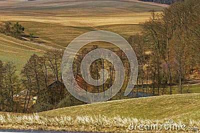 Kraichgau countryside farmhouse Stock Photo