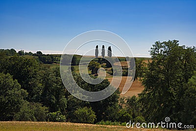 The Kraichgau landscape, the Toscana of Germany Stock Photo