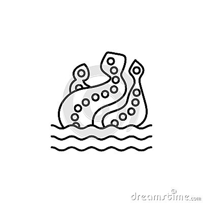 Kraken, fairy tale icon. Element of fairy Tale icon Stock Photo