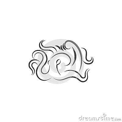 Kraken logo icon illustration Cartoon Illustration