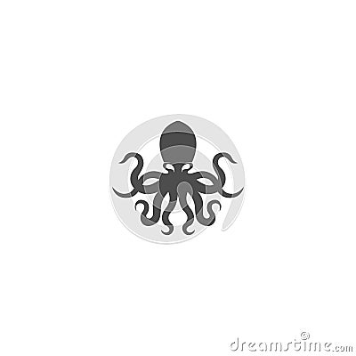 Kraken logo icon illustration Cartoon Illustration