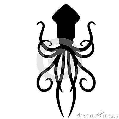 Kraken octopus vector illustration by crafteroks Vector Illustration