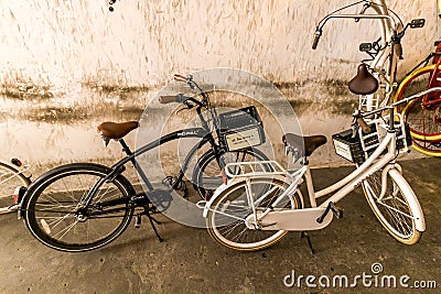 Krakow (Cracow)-bike rental Editorial Stock Photo