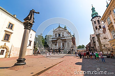 Krakow (Cracow)-St Mary Magdalene Square Editorial Stock Photo