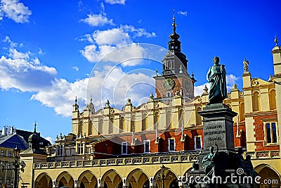 Krakow main square Stock Photo